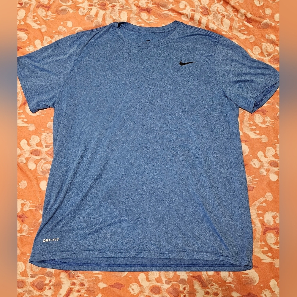 Nike Men's Heathered Blue Dri-FIT Tee